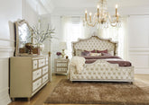 Orleans Furniture - Coaster - Antonella 4-piece Eastern King Bedroom Set Ivory  - 223521KE-S4